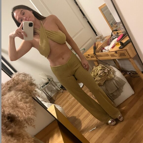 Gold lurex disco set - Picture 7 of 9